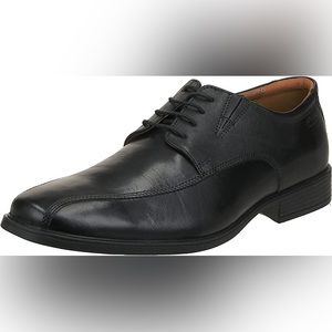 Clarks Mens Tilden Walk Oxfords Black Leather